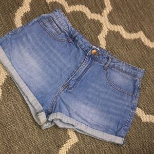 High waist Jean shorts